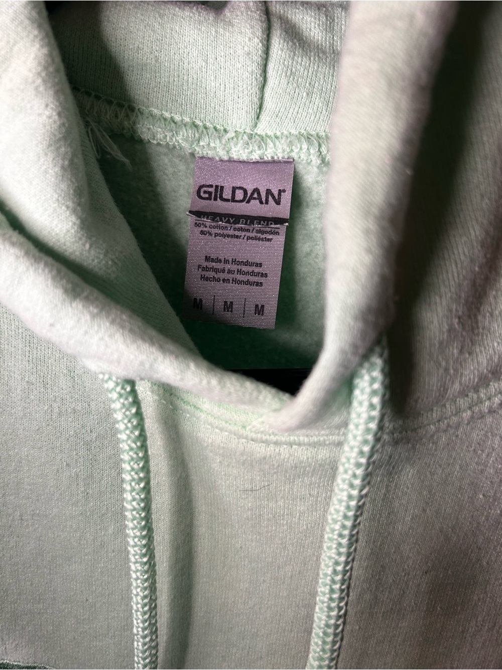 HAZEL Butterfly Embroidered Hoodie- Pistachio Green/ Size Medium - Picture 4 of 4